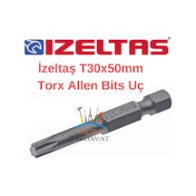 İzeltaş T30x50 Bits Torx Alyan Tornavida Ucu Matkap Uç