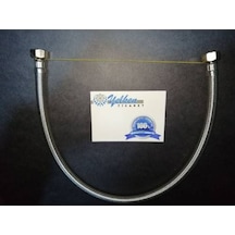 Klozet Rezervuar Su Bağlanti Hortumu 3-8-3-8 125 Cm Çelik Flex