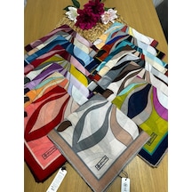 Siyane Scarf Naturel Desen Eşarp 16 Çok Renkli
