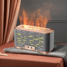 Zamanlama Fonksiyonlu 350ml Simüle Alev Aromaterapi Nemlendirici Altın