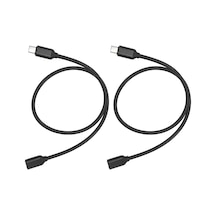 1 Metre Type-c Uzatma Kablosu 60w Hızlı Şarj Ve 3a Akım Destekli Usb-c Erkek Dişi Kablo 24pin 56k Dirençli Dayanıklı Laptop, Tablet Ve Telefon İle Uyumlu 1 Metre Zr73