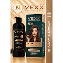 Vexx Professional Beyaz Kapatıcı Pratik Boya Şampuan Açık Kahve 4.0 Amonyaksız Formül 300 Ml.