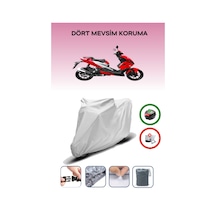 Gri Arka Çanta Uyumlu Yuki Imola 125 Uyumlu Motosiklet Brandası Motor Örtüsü