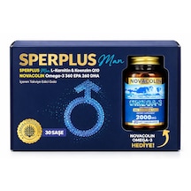 Sperplus Man L-karnitin Koenzim Q10 30 Saşe + Omega-3 30 Kapsül