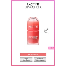 Excitint Lip & Cheek Dudak ve Yanak Renklendirici Tint Likit Allık - 10 Peach Veil