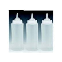 Sos Şişesi 3'lü Şeffaf Sos Şişesi Bpa Free 700 Ml Genel