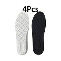 Gateesat Siyah 4 Parça Rahat Tabanlık Nefes Alabilir Spor Ayakkabı İçin Eu43-44