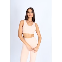 Soft&Basic İçi Pedli Pembe Spor Bralet Pembe