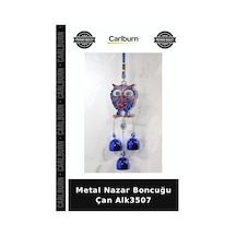 Özel Üretim Dekoratif Hediyelik Duvar Süsü Geleneksel Aksesuar Metal Nazar Boncuğu Çan Alk3507