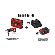 Einhell Set-47 Einhell Professional Tp-hd 18/28 D Li Bl +4 Akülü Kırıcı Delici+einhell 18v 4,0 Ah Pxc Starter Kit, Akü & Şarj Cihazı