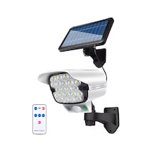 4.7mt Kablolu Güneş Enerji Panelli Kamera Görünümlü Güneş Enerjili Solar Bahçe Lambası 3mod +kumanda