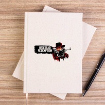 Red Dead Redemption 2 Afiş Çizgisiz Kanvas Defter Krem