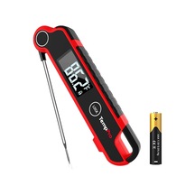 Thermopro Tp620 Su Geçirmez Dijital Gıda Termometresi, 2 Saniyede Anında Okuyan Hareket Sensörlü Dönen Ekran Barb