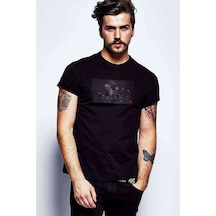 The Witcher Dizi Baskılı Siyah Erkek Tshirt