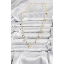 Mey İthalat Pirinç Gold Renk Zirkon Taşlı Çiçek Model Kadın Kolye - Özel Seri Meyeb690893d3ed5980c6b00d717a altın