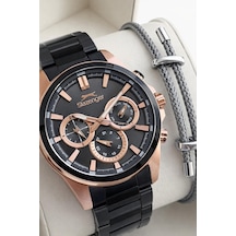 Slazenger Çelik Kordon İç Fonksiyonları Aktif 10 Atm Suya Dayanıklı Erkek Kol Saati Esl.2456.5 Rose Gold