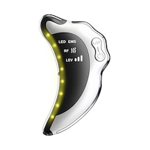 Ny-s008 Gua Sha Yüz Masajı Taşınabilir Cilt Kazıma Aletleri Rf / Ems Titreşim Cilt Bakım Aleti Beyaz