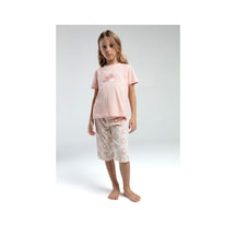 Rolypoly Kız Çocuk Pembe Kapri Takımı 5274-47616 Pembe