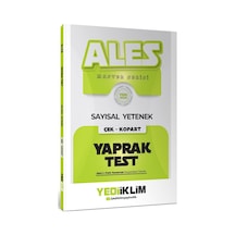 Yediiklim Yayınları 2027 Ales Master Seris Sayısal Yetenek Çek Kopart Yaprak Test
