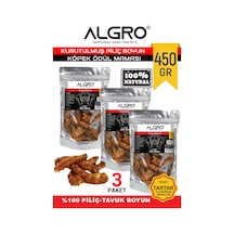 Algro Piliç Boyun Köpek Çiğneme Maması 3 x 150 G