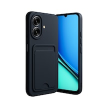 Realme Note 60 Uyumlu Kelvin Kartvizitli Silikon - Siyah