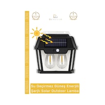 Özel Üretim Su Geçirmez Güneş Enerji Şarjlı Duvara Monte Dış Cephe Uygun Solar Outdoor Lamba