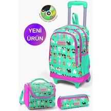 Su Yeşili Neon Pembe Köpek Çok Renkli