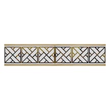 Tda1238dbg - Arex120 Duvara Montaj Tv Stand, Tv Rafı, Tv Sehpası Safirmeşe - Beyaz - Gold 120cm