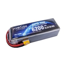 Profuse 6s 22.2v Lipo Li-po Lityum Polimer Batarya - 6200mah, 45c