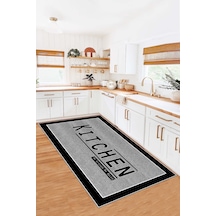 West Home Dijital Baskı Yıkanabilir Kaymaz Taban Leke Tutmaz Mutfak Halısı Salon Halısı Ve Yolluk Wh 561 Grey