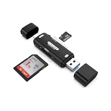 Micro Sd Kart Okuyucu Type C To Usb 3.0 Çevirici Otg 5 Gbps Hafıza Kartı Okuyucu Adaptör Micro