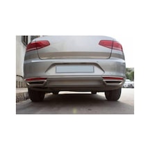 Volkswagen İle Uyumlu Passat İle Uyumlu B8 Krom Egzoz Görünümlü Difüz