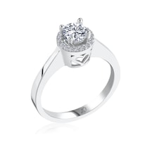 Mia Vento Effective Diamond Büyülü Işıltı Tektaş Gümüş Yüzük