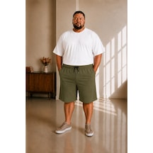 Sngl Tekstil Erkek Büyük Beden Kapri 3xl 4xl 5xl 6xl 7xl 8xl 9xl Yeşil
