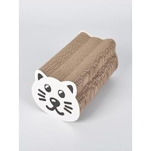 Oluklu Karton Kedi Tımalama 12x23x12 Cm Kedi Kafası