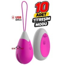 Erofoni Uzaktan Kumandalı Usb Şarjlı 10 Mod Titreşimli Giyilebilir Süper Teknolojik Vibratör