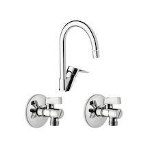 Artema Solid S Eviye Bataryası + A45254 Filtreli Ara Musluk Set 2'li Gri