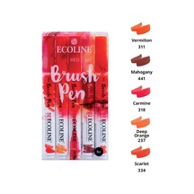 Talens Ecoline Brush Pen Setler 5Li Kırmızı Tonlar