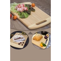 Bambu Kesme Tahtası Oval Kenarlı 32x22x1.8 Cm Bambu Çok Renkli Diğer