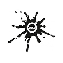 Volvo Damla Görünümlü Sticker Yakıt Deposu Depo Kapağı Sticker 2 Adet 12 10 Cm