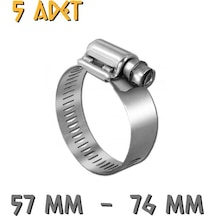 Made Ayarlanabilir Hortum Kelepçesi - 57-76 Mm. - 5 Adet 57 x 76