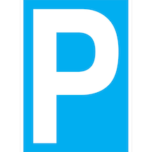 P Uyarı Tabelası - 50x70 Foreks - P21