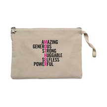 Mother Krem Clutch Astarlı Cüzdan / El Çantası