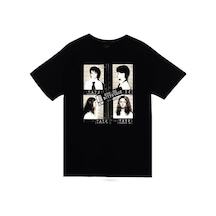 T.a.t.u. - Müzik Grubu Baskılı Unisex %100 Pamuk Siyah T-shirt SIYAH