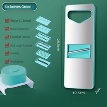 Myinkai Ev Patates Parçalayıcı Paslanmaz Çelik Çok Fonksiyonlu Açık Yeşil