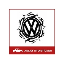 Volkswagen Sticker Alevli Volkswagen Oto Sticker Arma Sticker