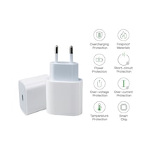 Watch Series 9 Uyumlu 20W Usb-C Girişli Hızlı Şarj Cihazı Adaptör - İthalatçı Garantili