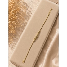 Charm Zirkon Altın Bileklik