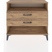 Arges Şifonyer Tek Raflı 2 Çekmeceli 88x30x80 Çam-çam Çam