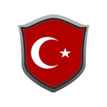 Ayyıldız Bayrak Rozet 7cm Sticker Etiket